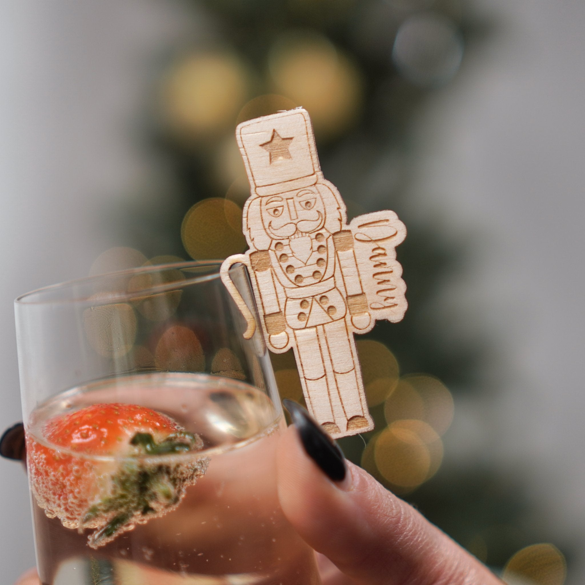 Christmas drink charm