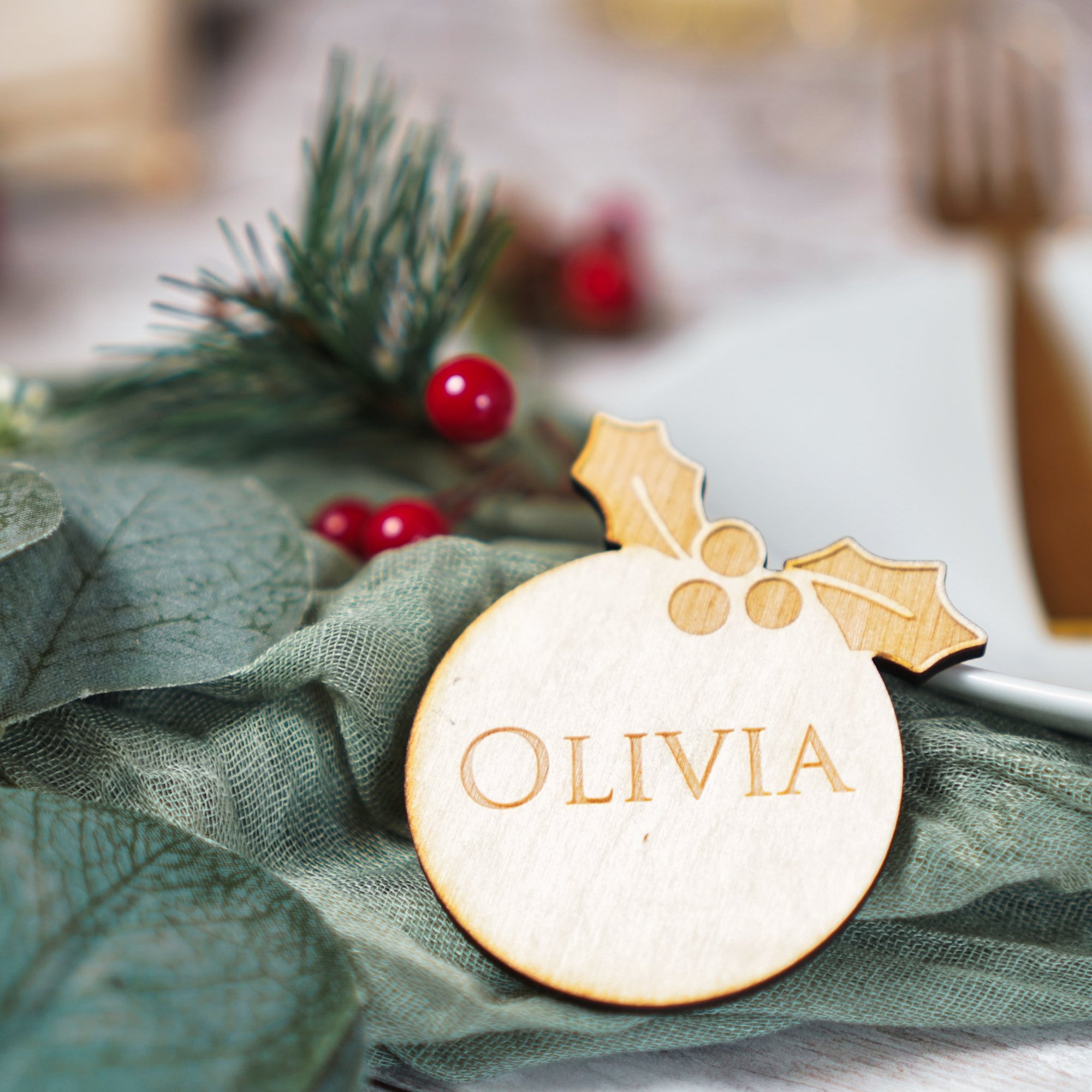 Christmas Place Name Settings – inketch