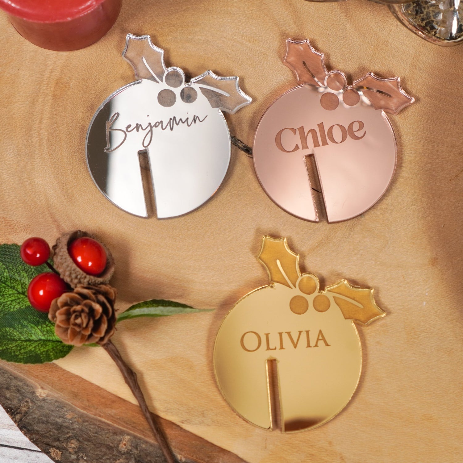 Personalised Christmas Table Decor