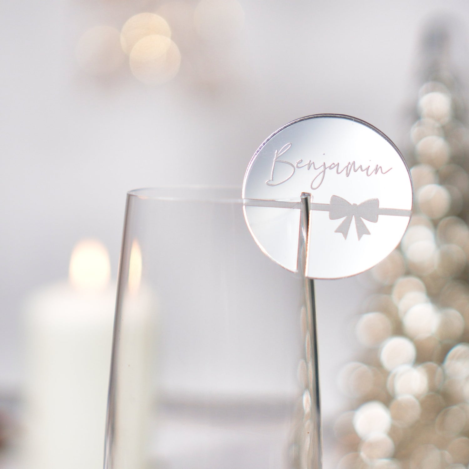 Christmas drink tags