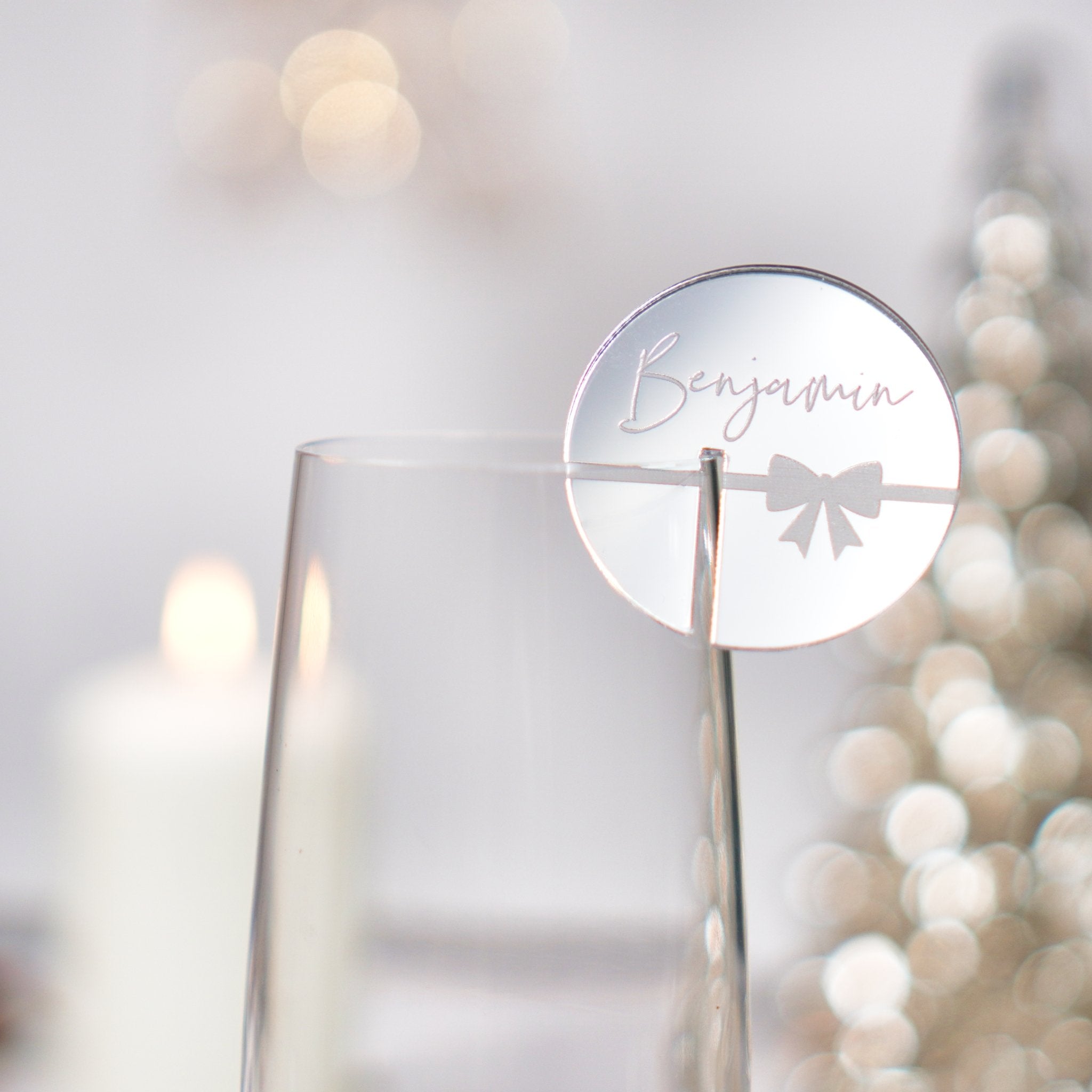 Christmas drink tags