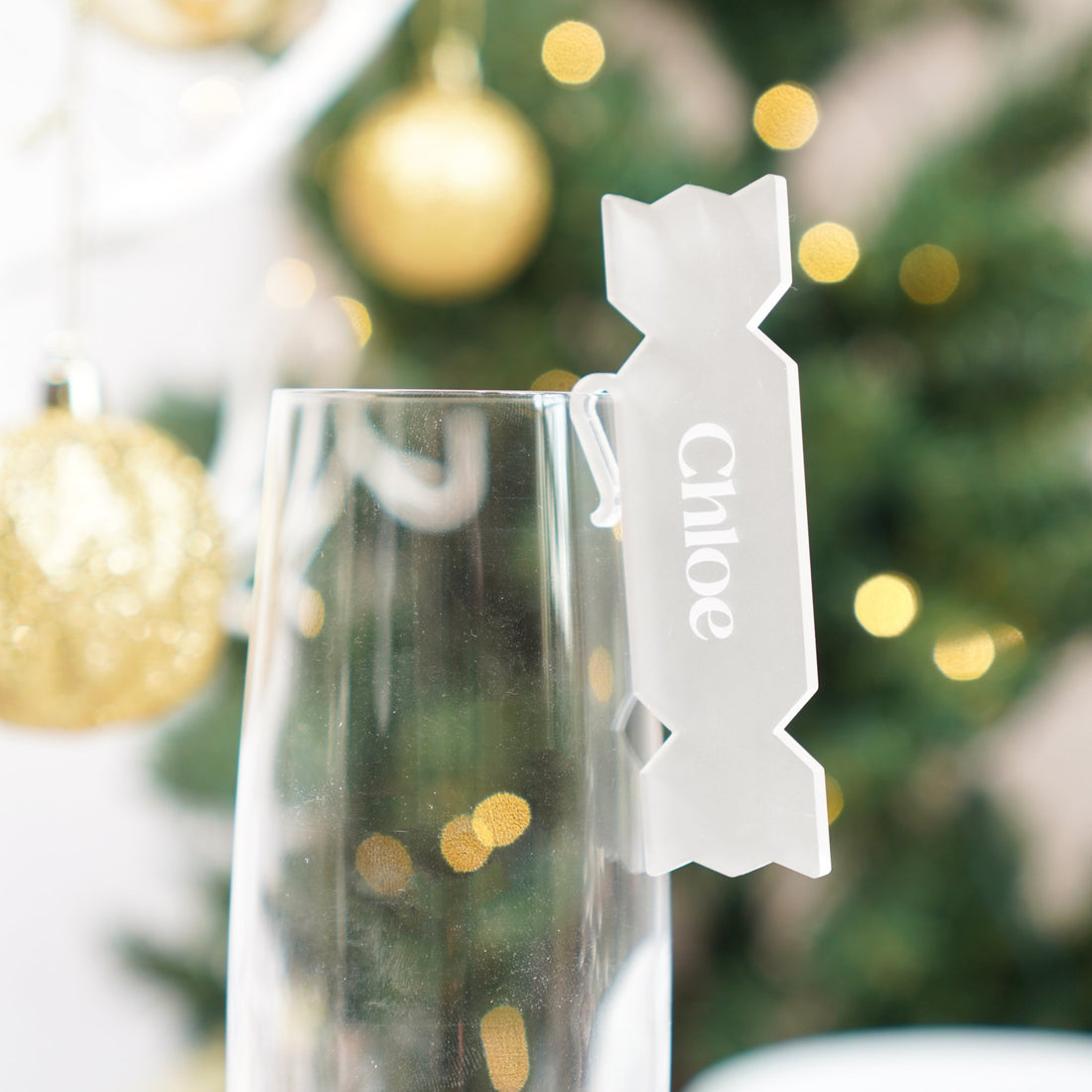Personalised Christmas Cracker Drink Tag