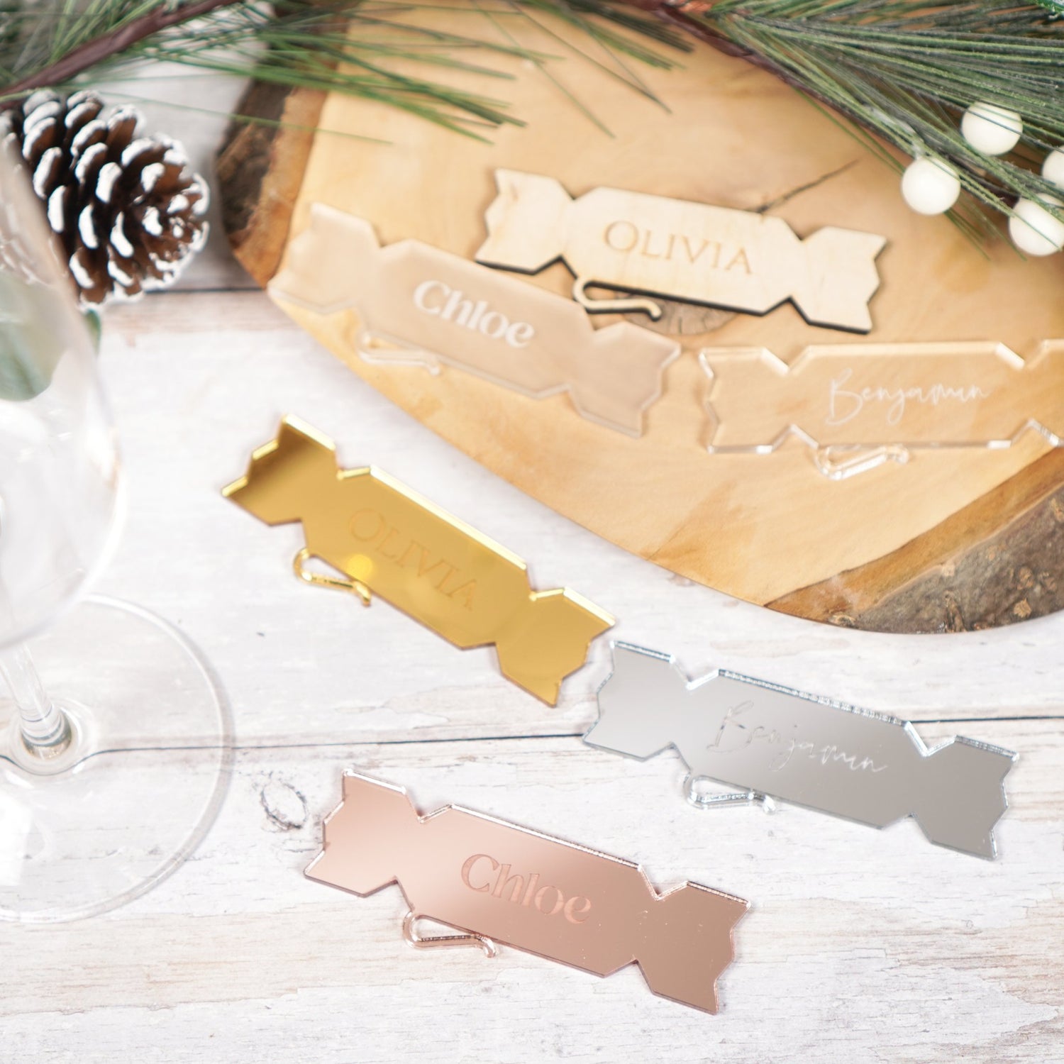 Christmas drink tag