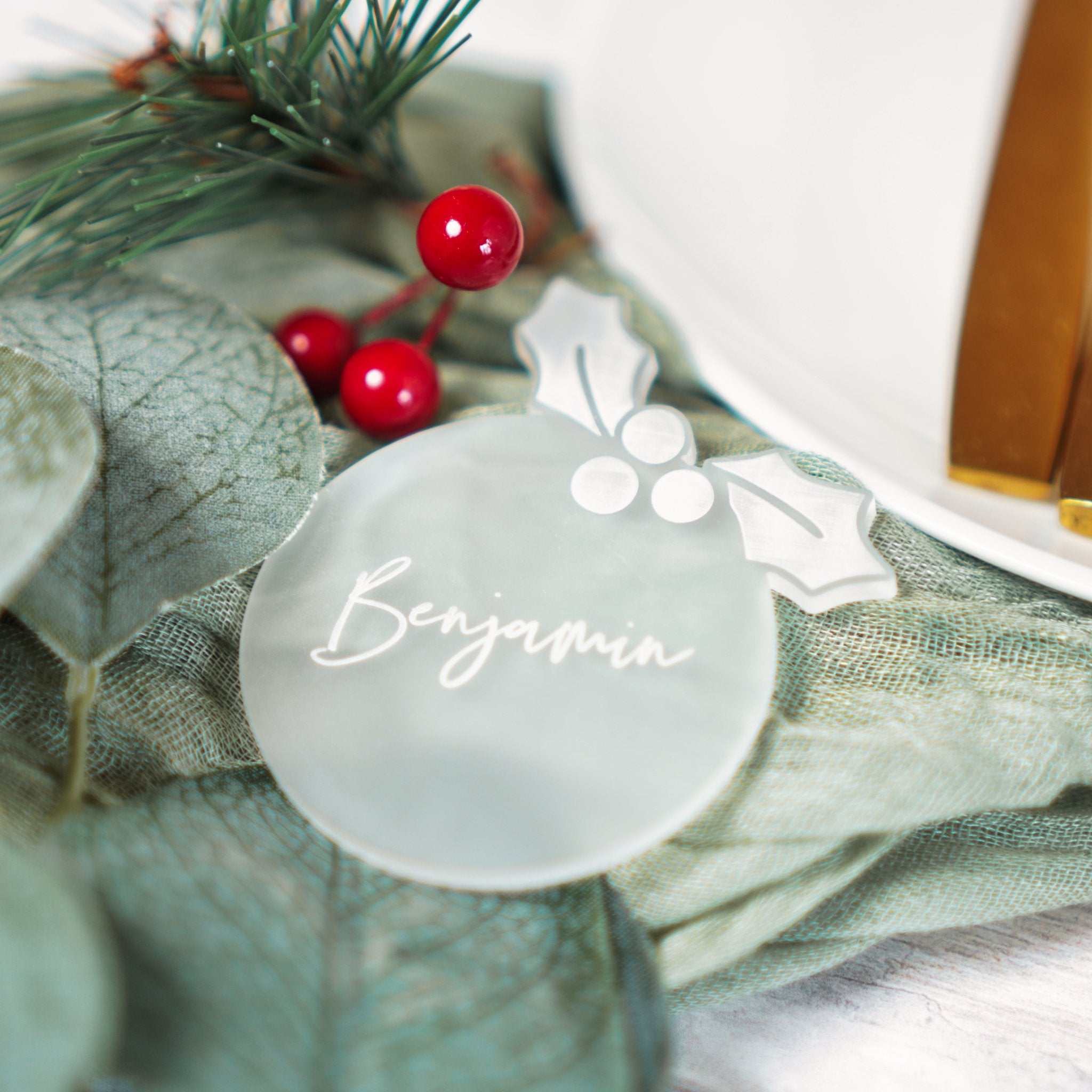 Christmas Place Name Settings