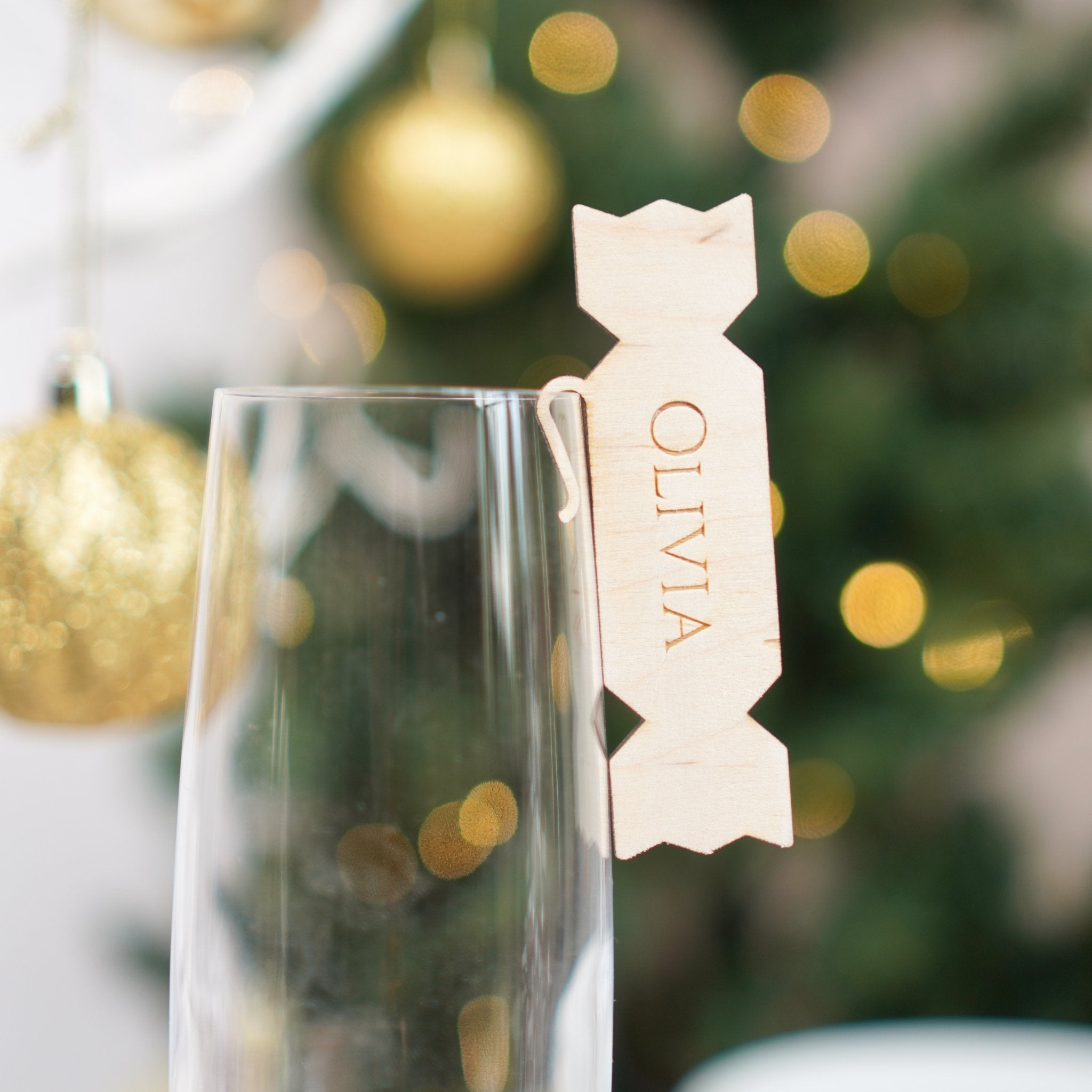 Personalised christmas drink tags