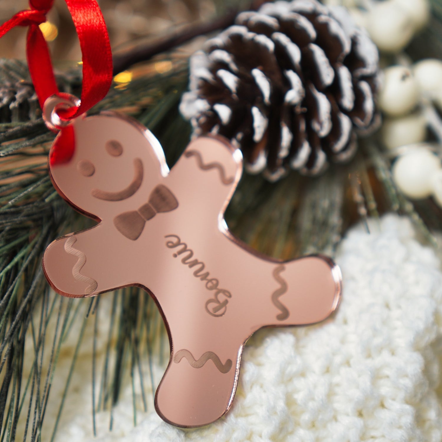 Personalised tree decoration