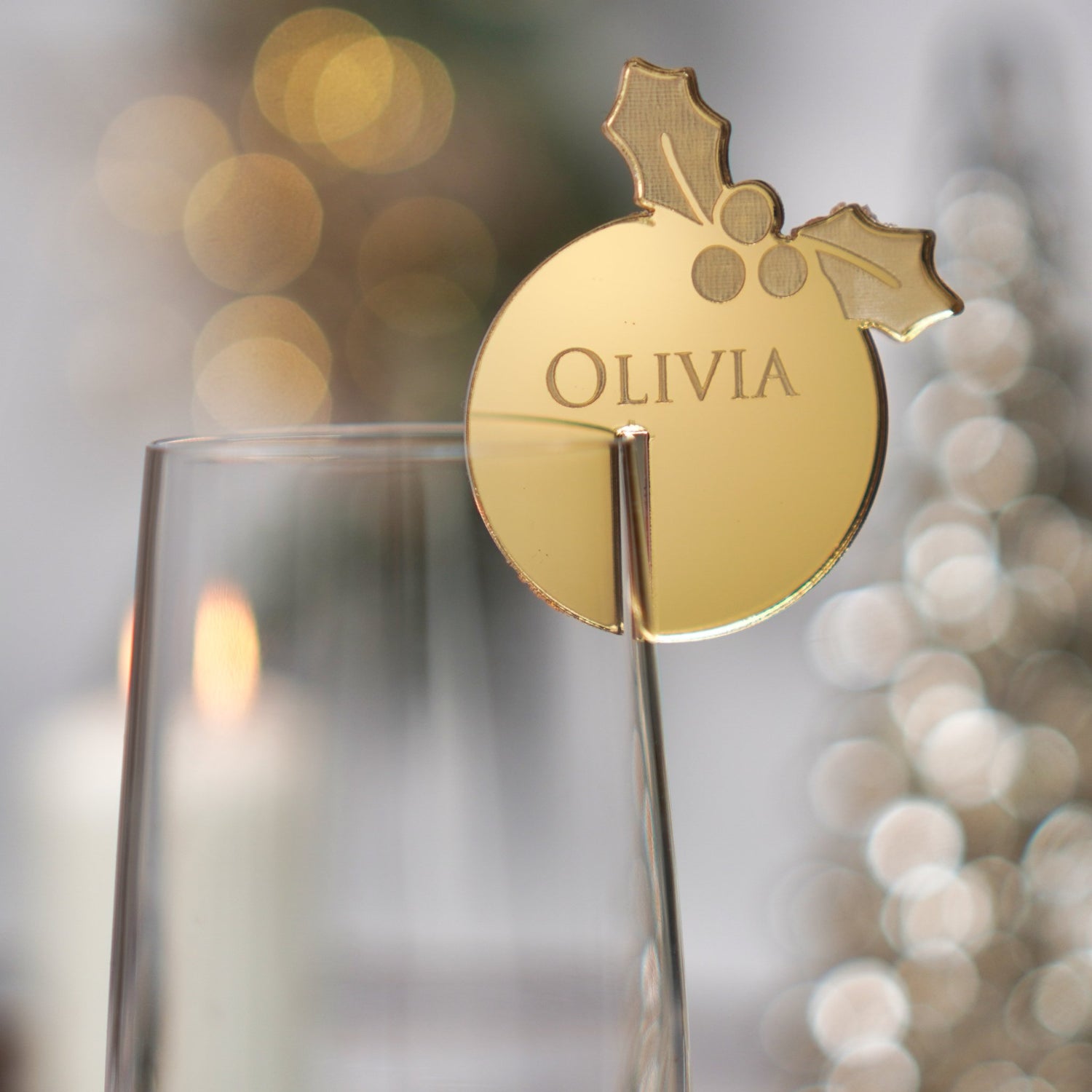 Personalised Christmas Drink Charms