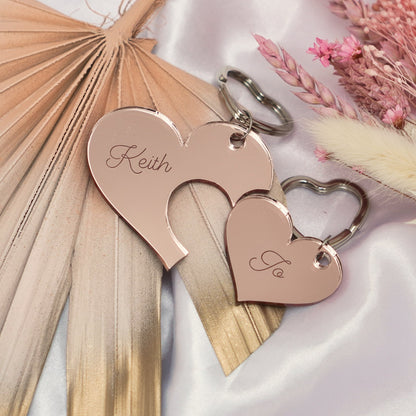 Personalised valentines Keyring gift