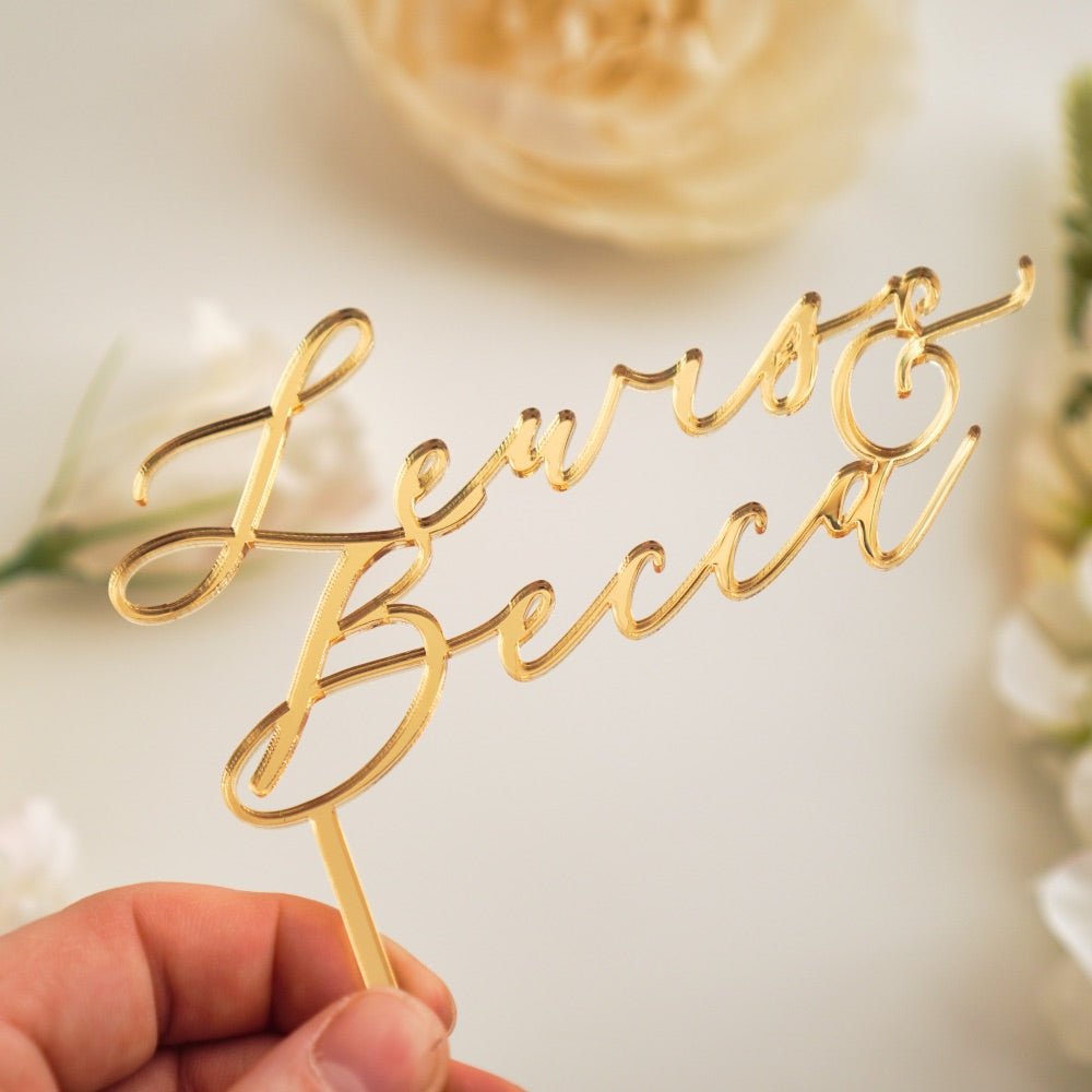 Personalised engagement Cake Topper
