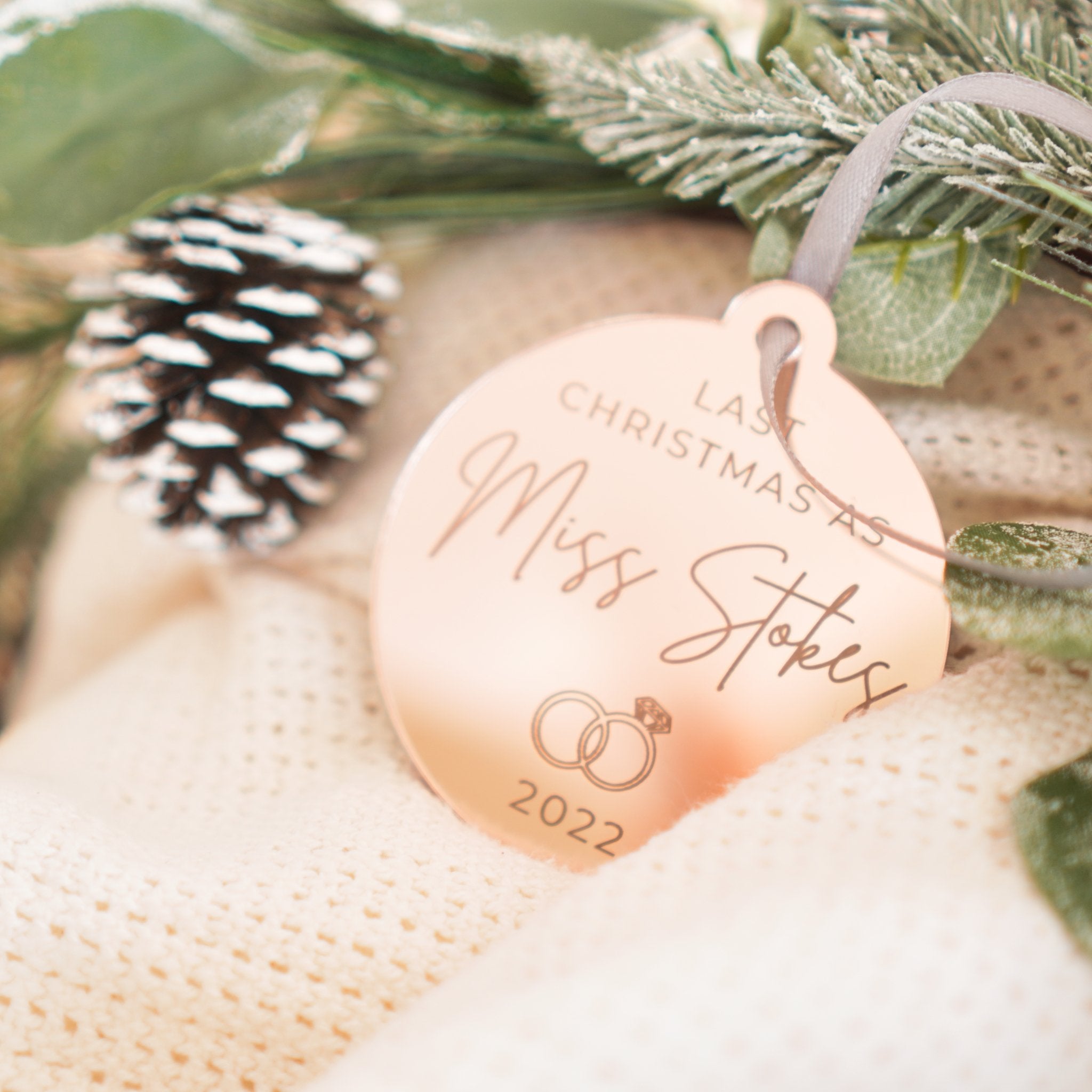 Engagement Christmas decoration
