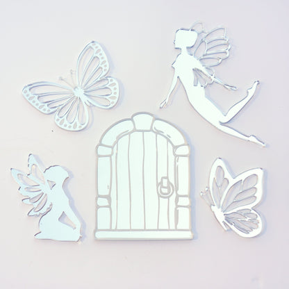 Butterfly, Fairy and Fairy Door Set of 5