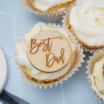 Best Dad Cake Discs or Gift Tags