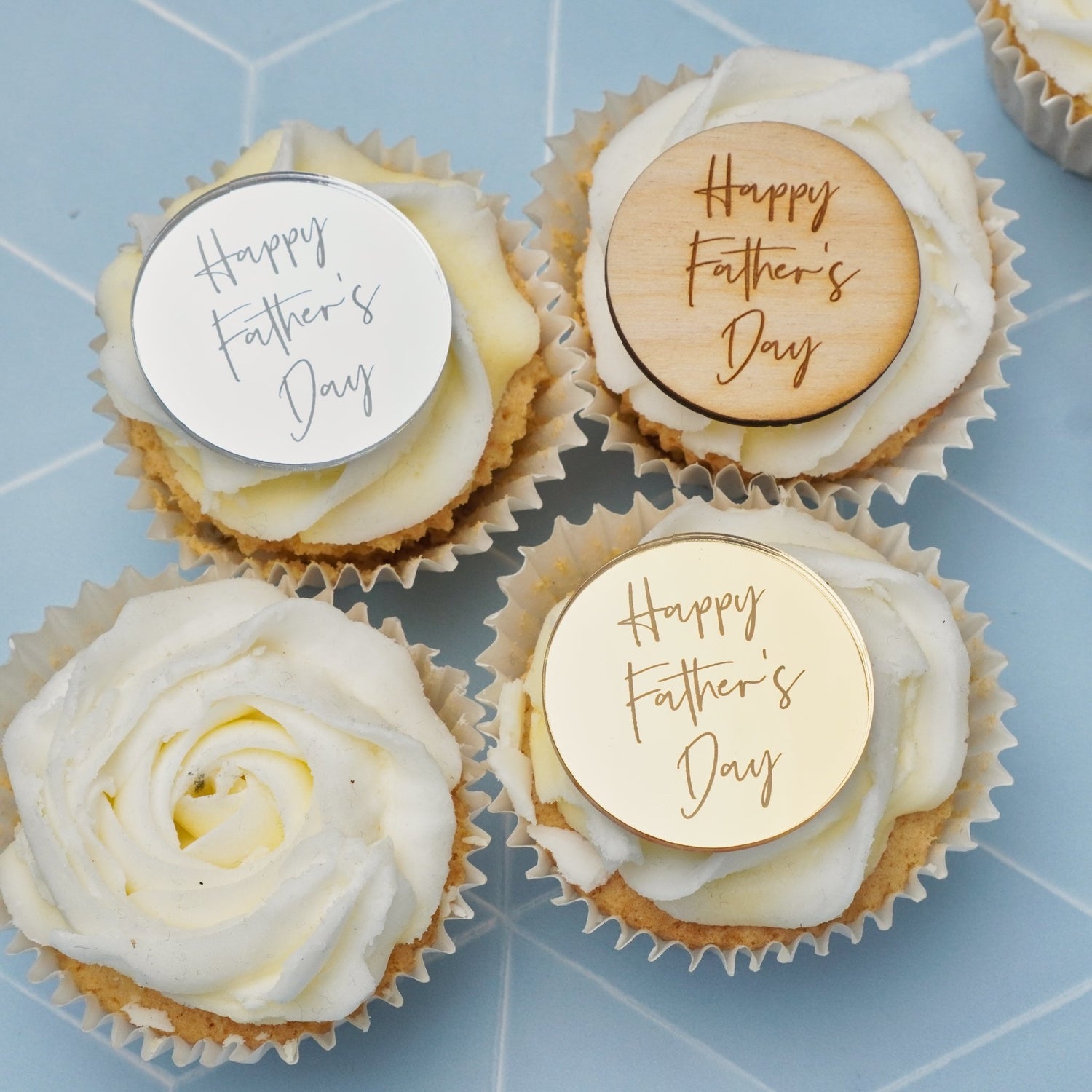 Happy Fathers Day Cake Topper