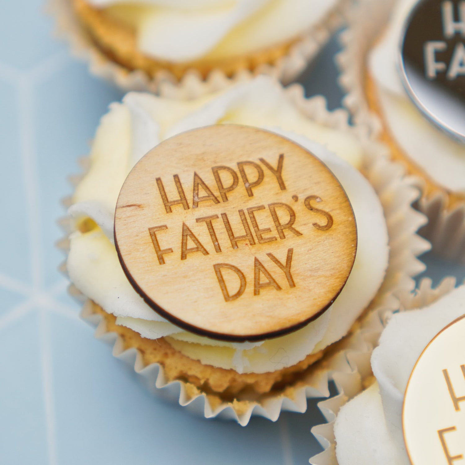 Happy Fathers Day Cupcake Charms