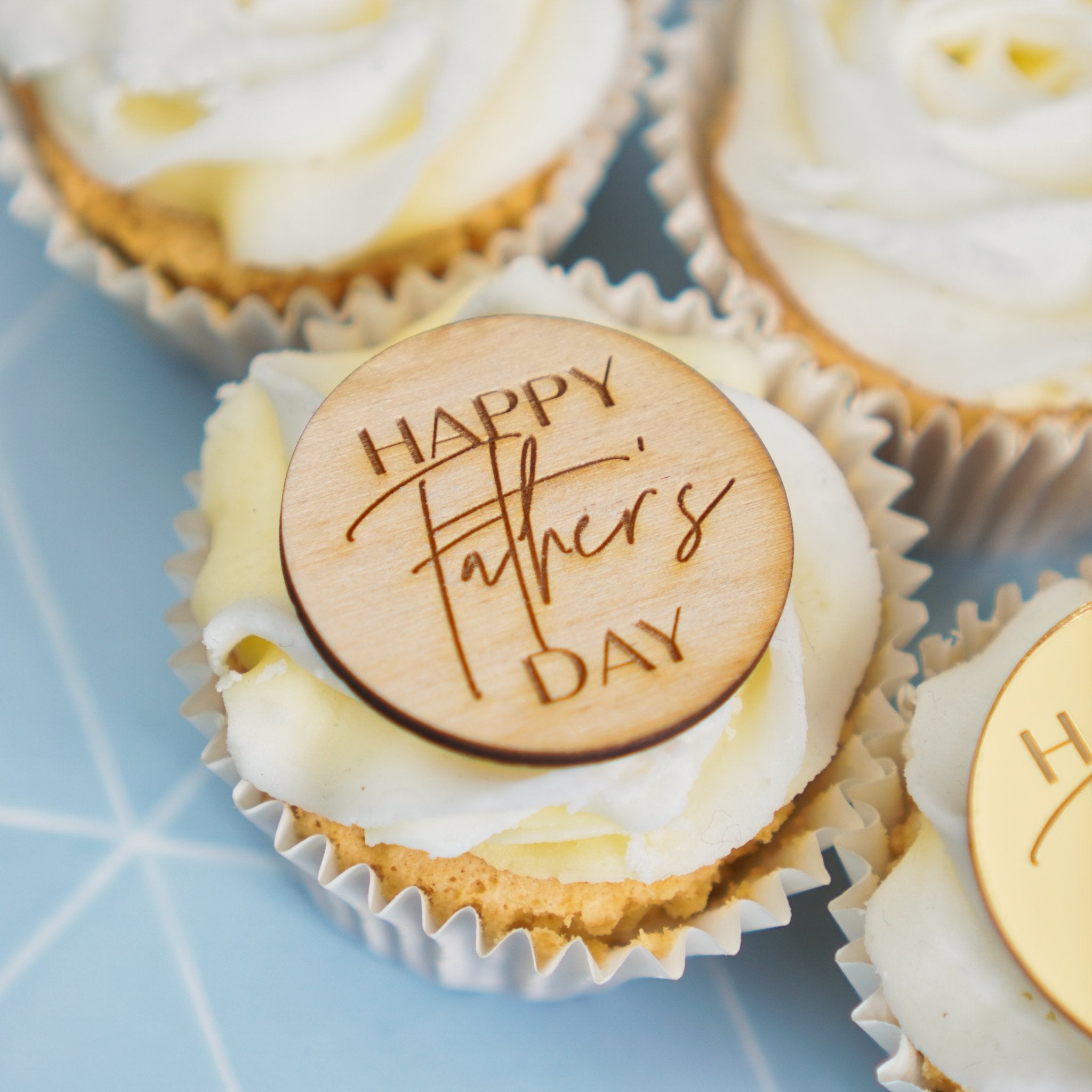 Happy Fathers Day Cupcake Toppers