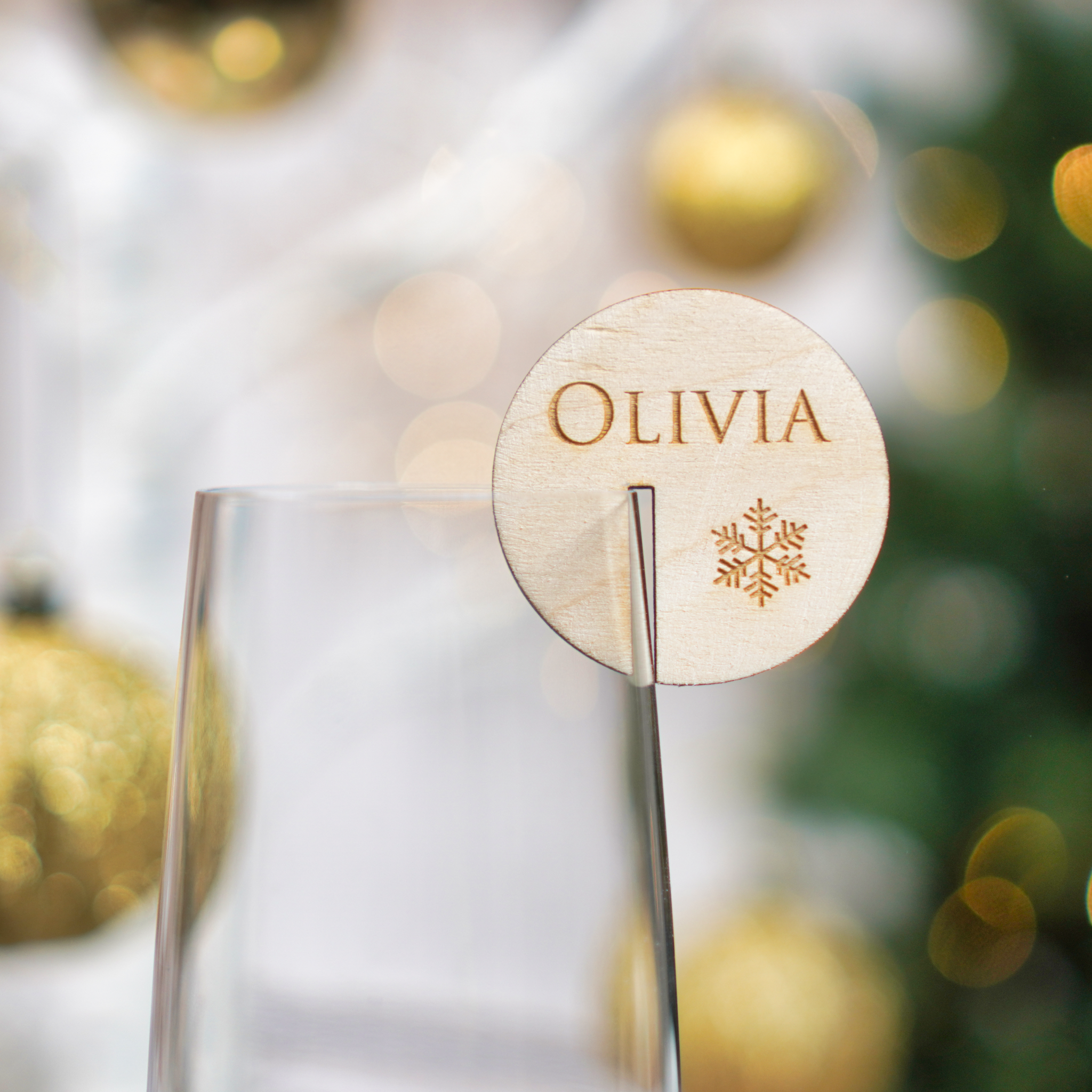 Festive name tags