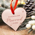 mirror acrylic heart first Christmas married Christmas decoration 