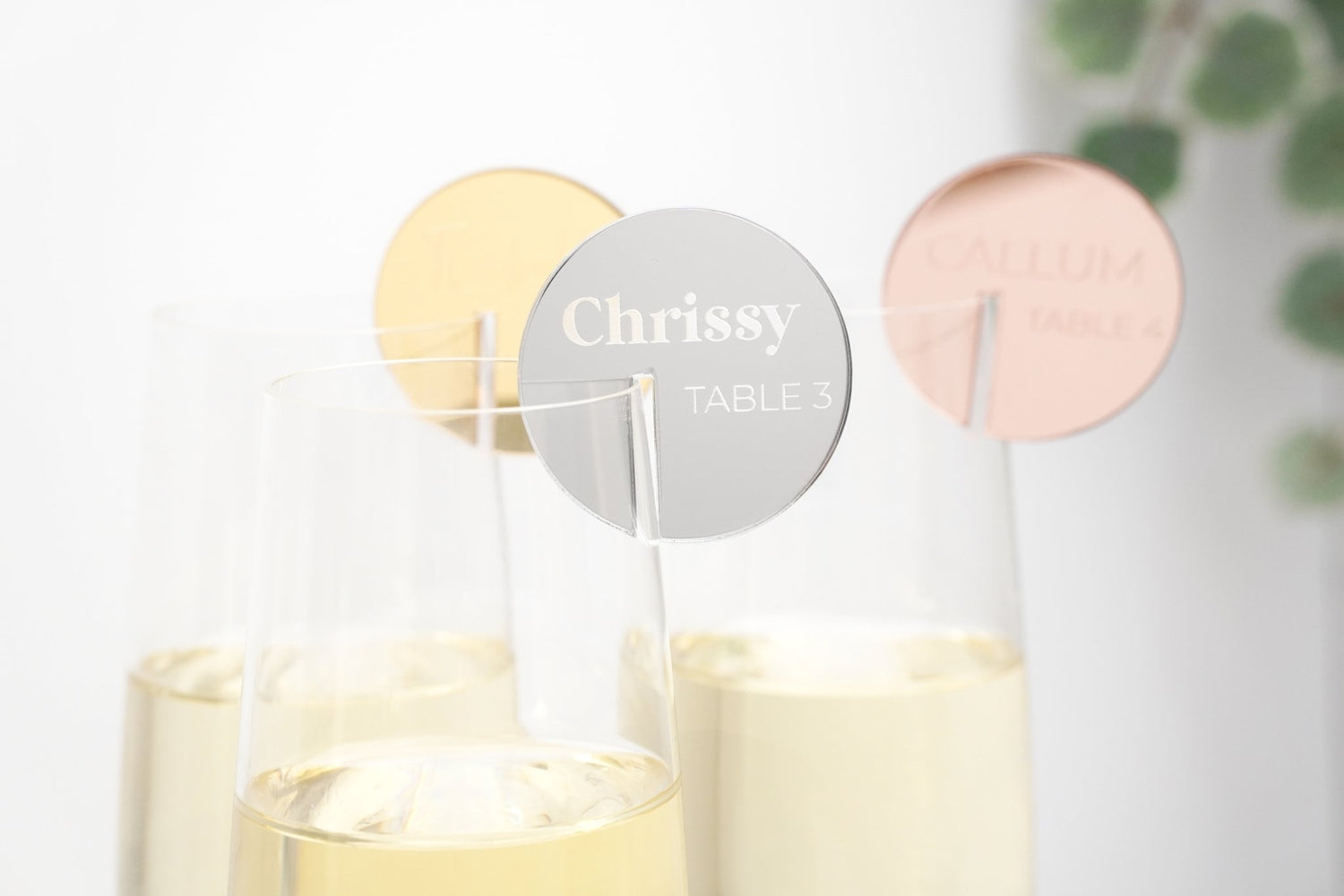 Wine glass tags