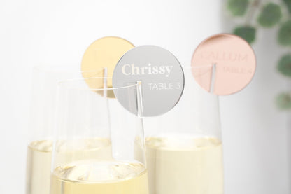 Wine glass tags
