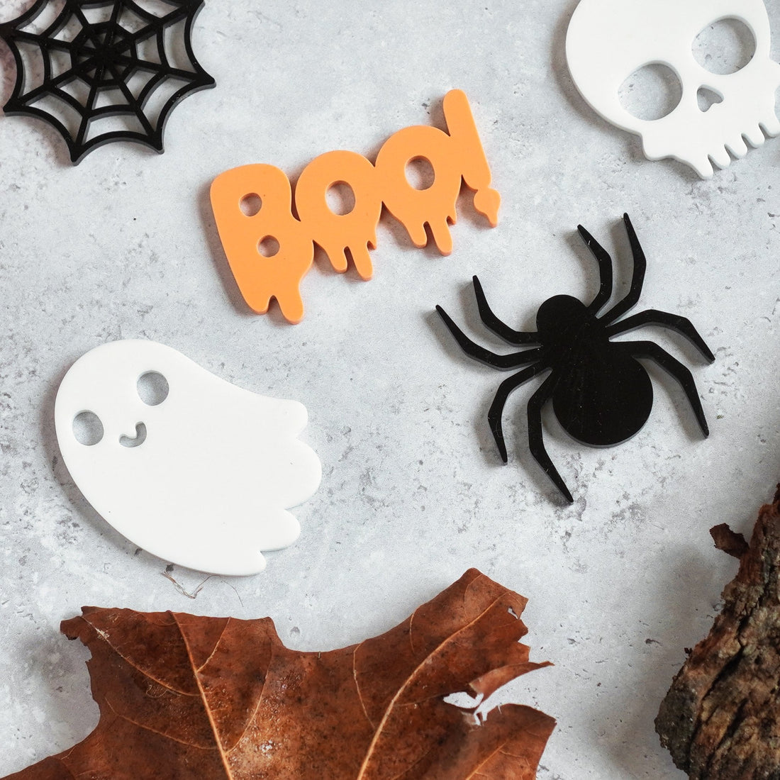 Halloween Cake Toppers Set of 6