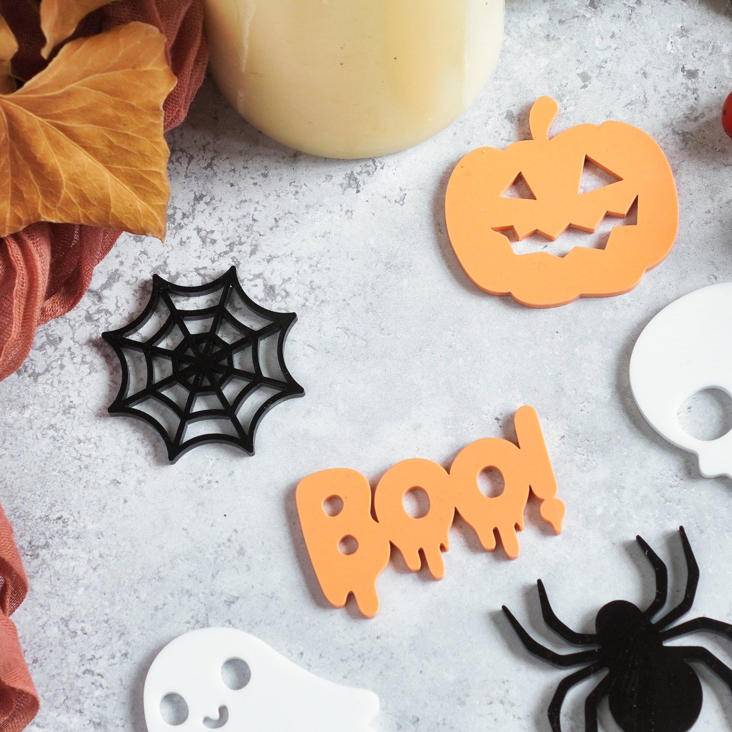 Halloween Cake Toppers Set of 6