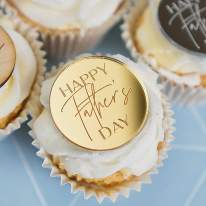 Happy Fathers Day Cupcake Toppers
