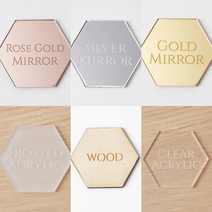 Personalised Wedding Name Places