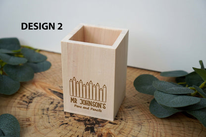 Personalised Pen Pencil Holder Pot for Teachers