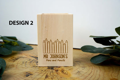 Personalised Pen Pencil Holder Pot for Teachers