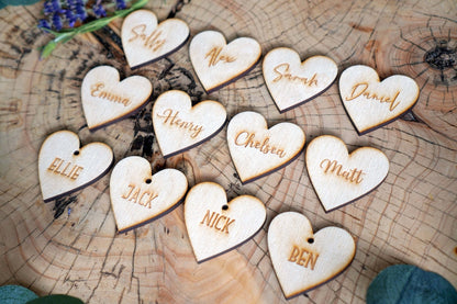 Wedding wooden names