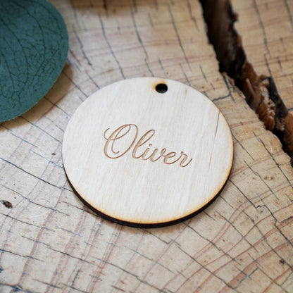 Personalised Wooden Name Place Settings