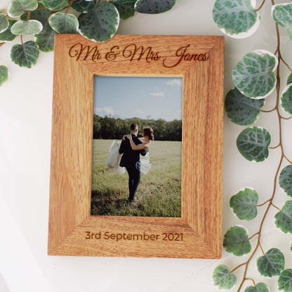 Personalised Wedding / Anniversary Photo Frame Gift