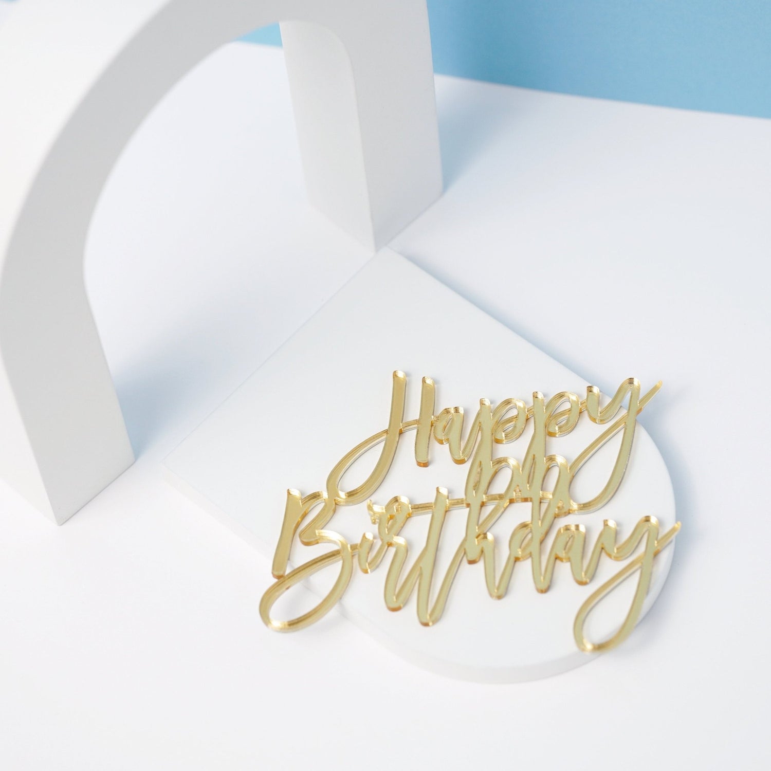 Happy Birthday Acrylic cake topper