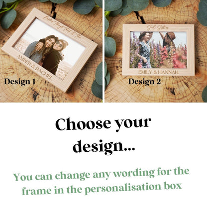 Personalised Photo Frame Gift for Best Friend, Girlfriend, Friends