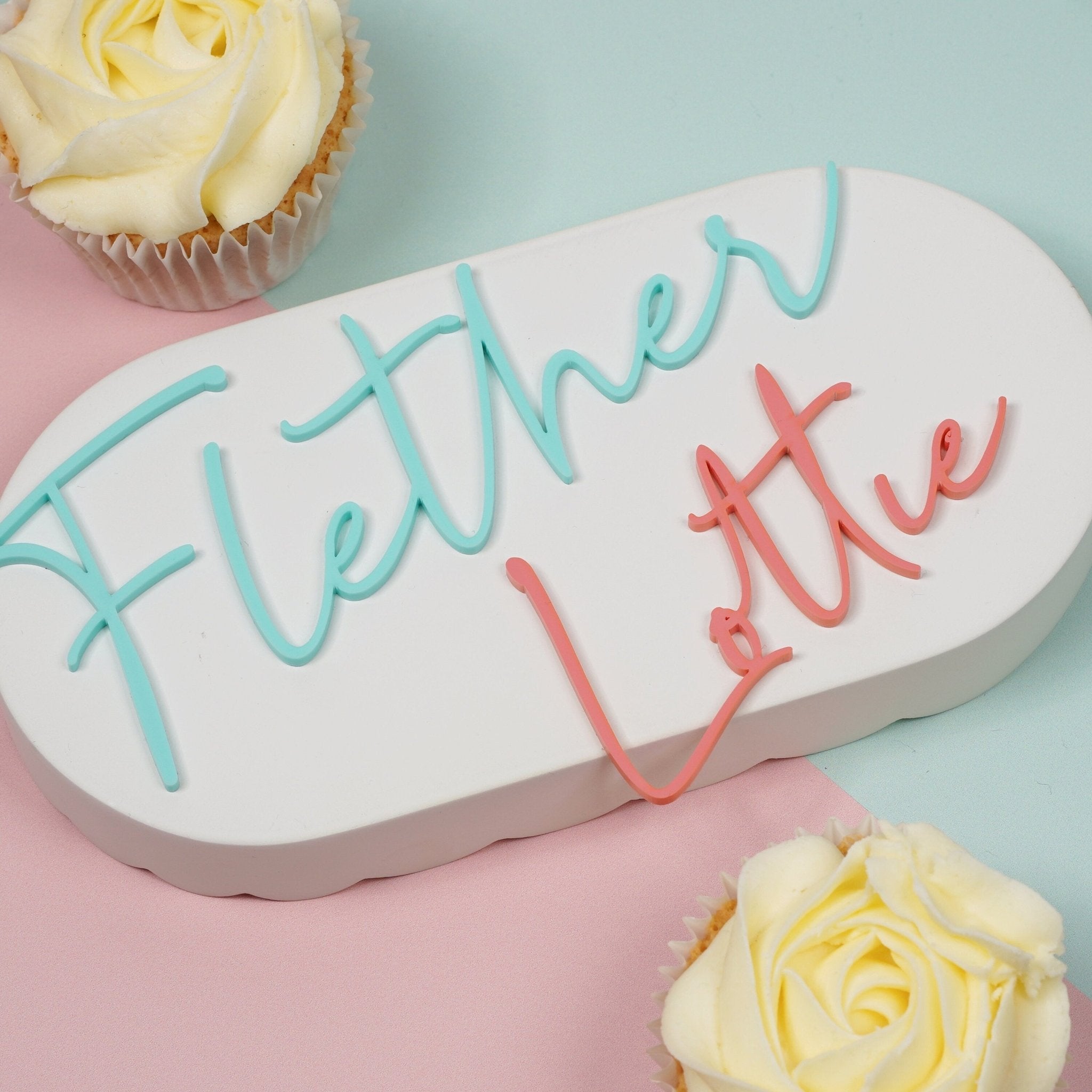 Acrylic Name Cake Charm