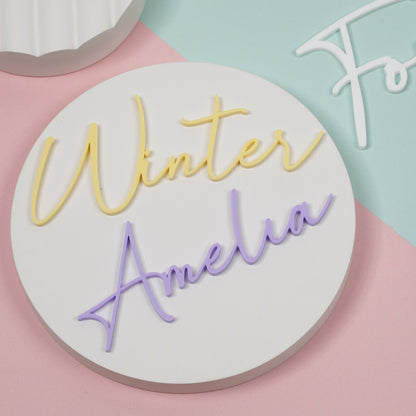 Acrylic Name Cake Charm