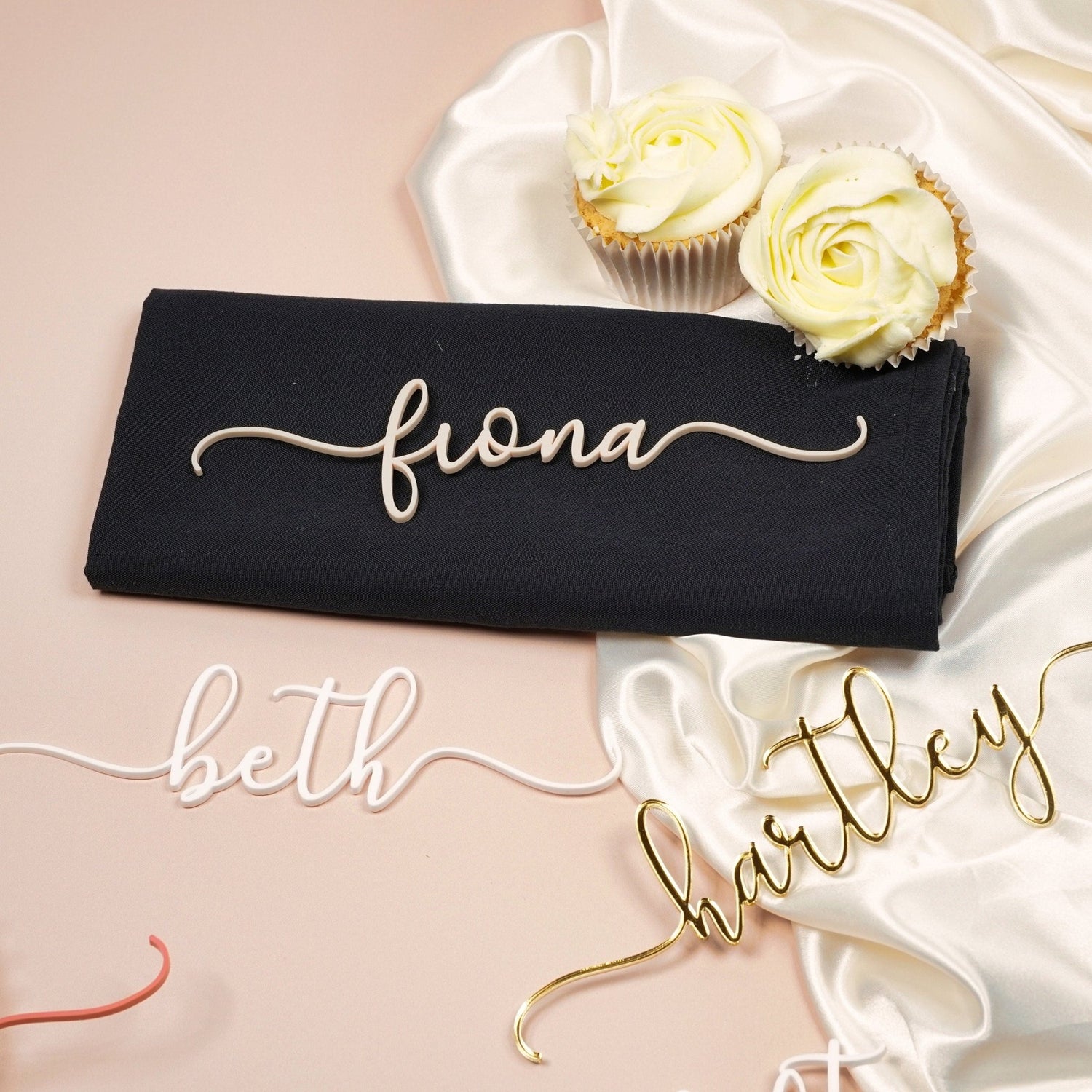 Personalised Acrylic Script Name Cake Charm