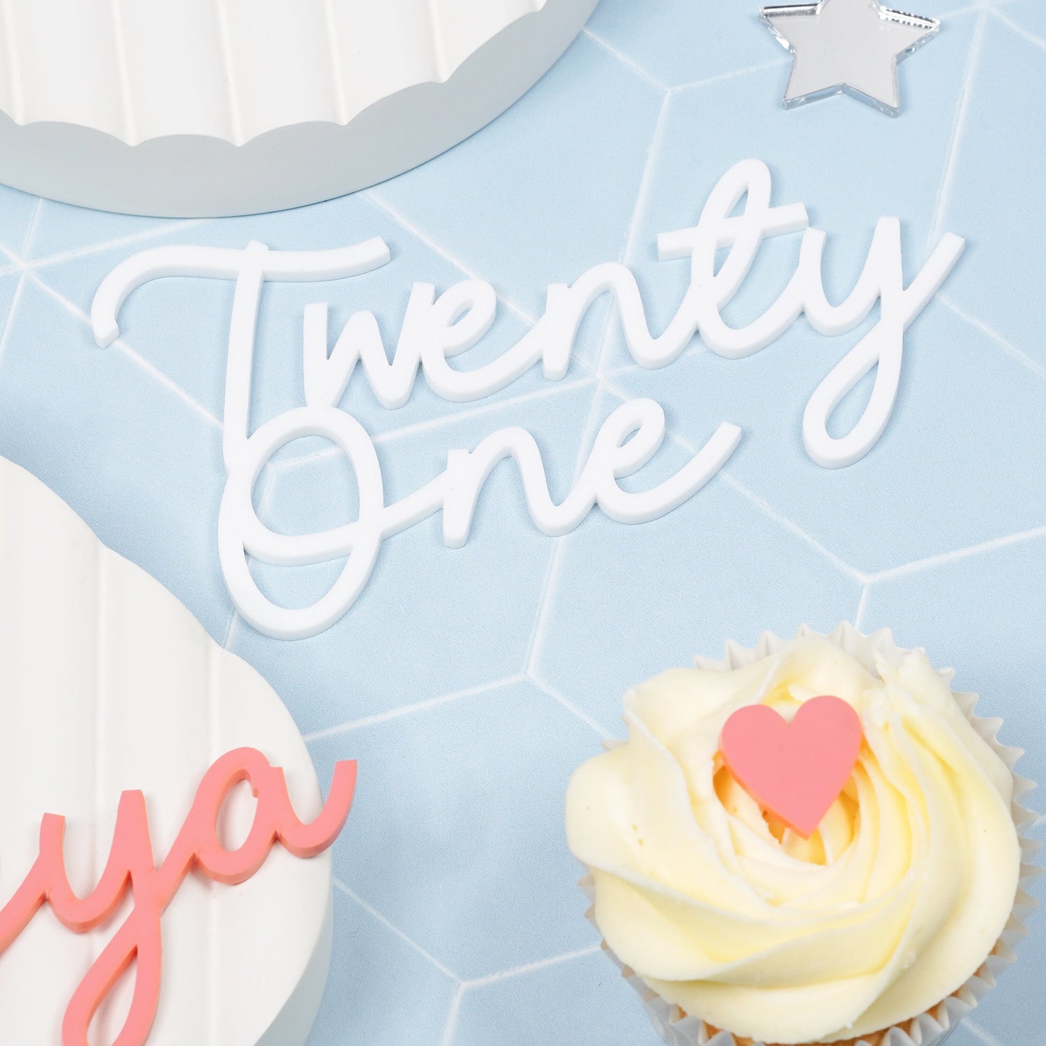 Personalised Acrylic Name Cake Charm