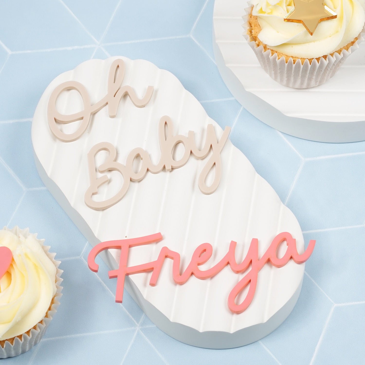 Personalised Acrylic Name Cake Charm