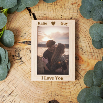 Personalised Valentines Day Photo Frame Gift
