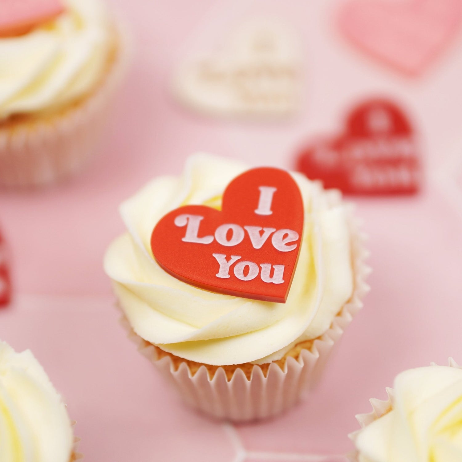 Heart cake toppers