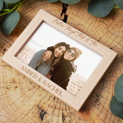 Personalised Photo Frame Gift for Best Friend, Girlfriend, Friends