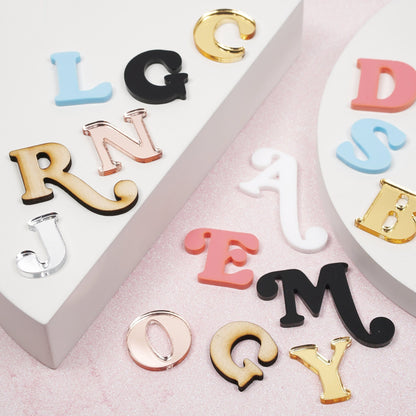 Cake Charms Letters