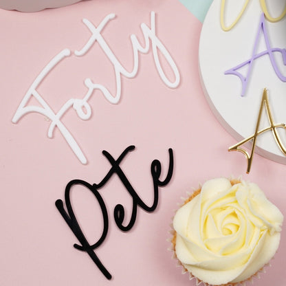 Acrylic Name Cake Charm