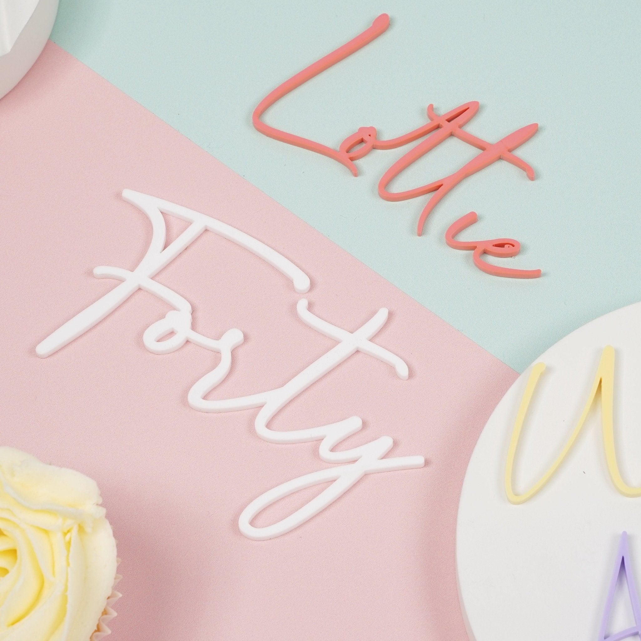 Acrylic Name Cake Charm