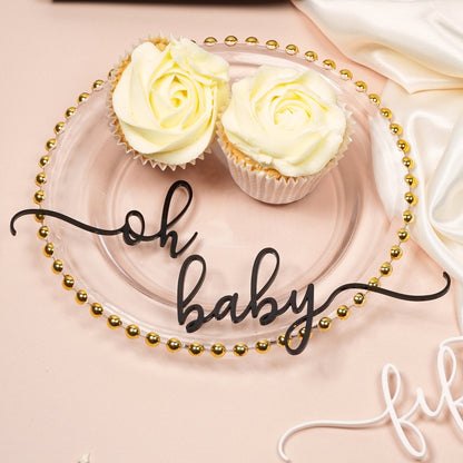 Personalised Acrylic Script Name Cake Charm