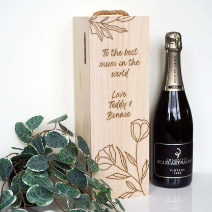 Personalised Champagne / Wine Box for Mum