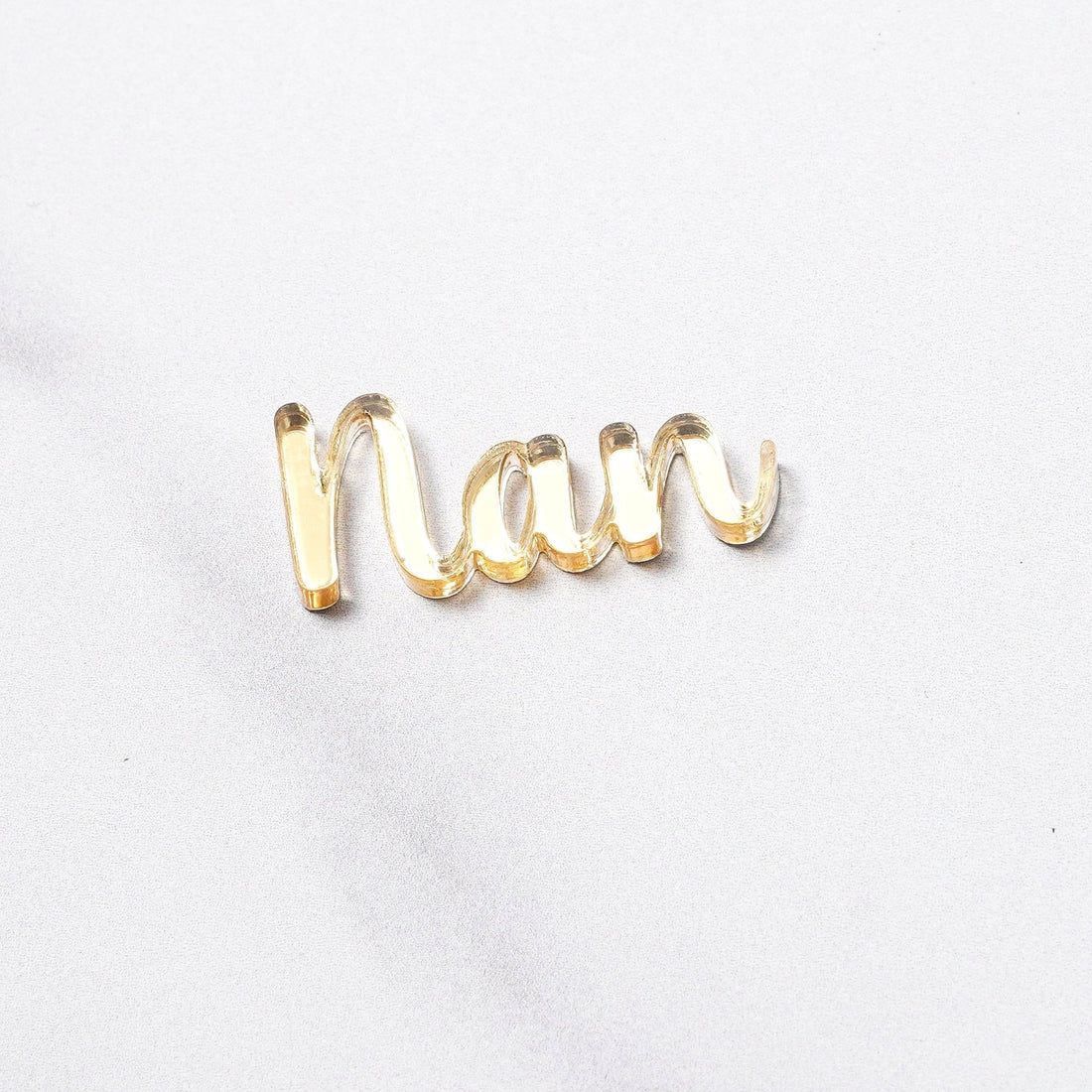 Mirror Acrylic Cupcake Charm for Mum Dad Nan Grandad