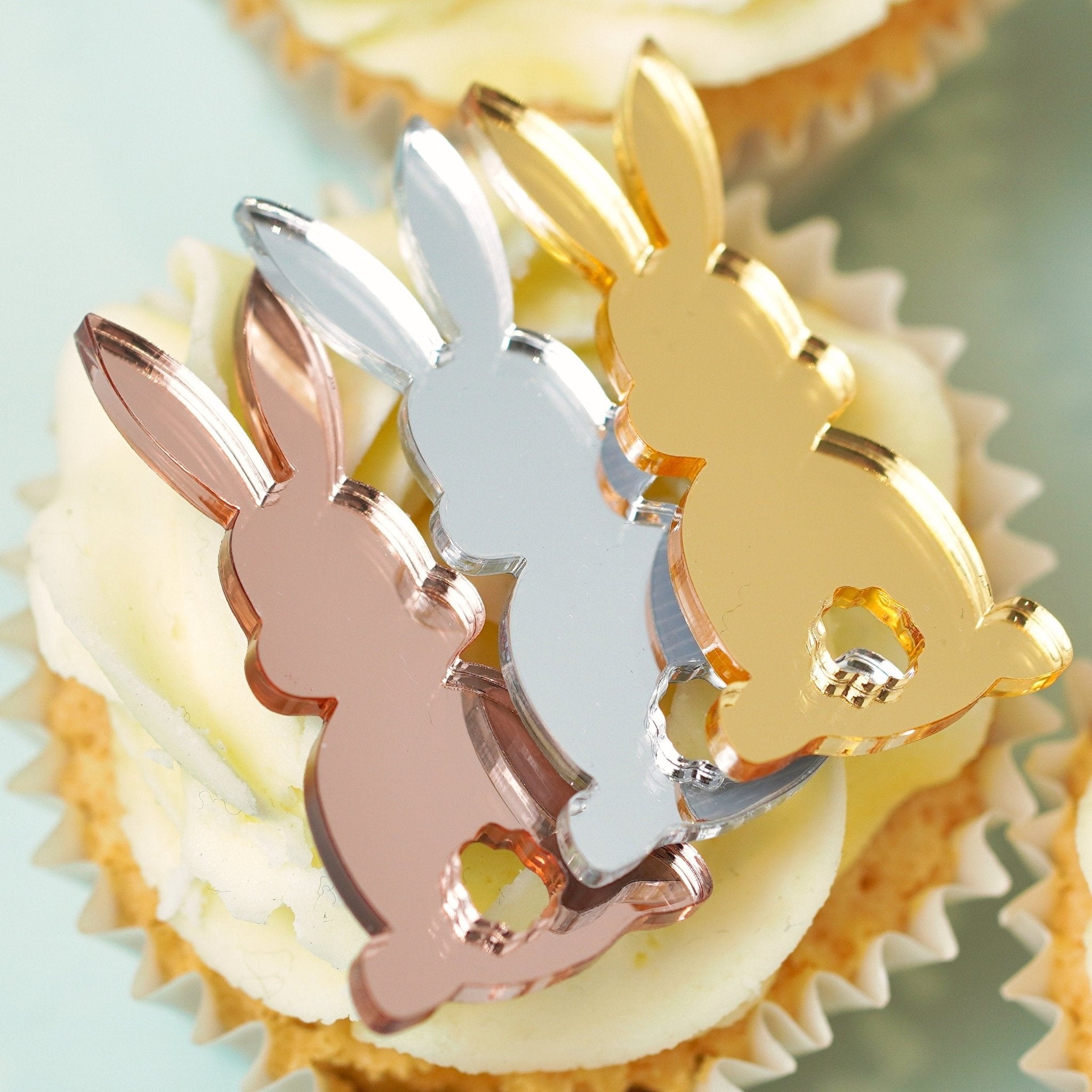 Easter Bunny Cupcake Charms 