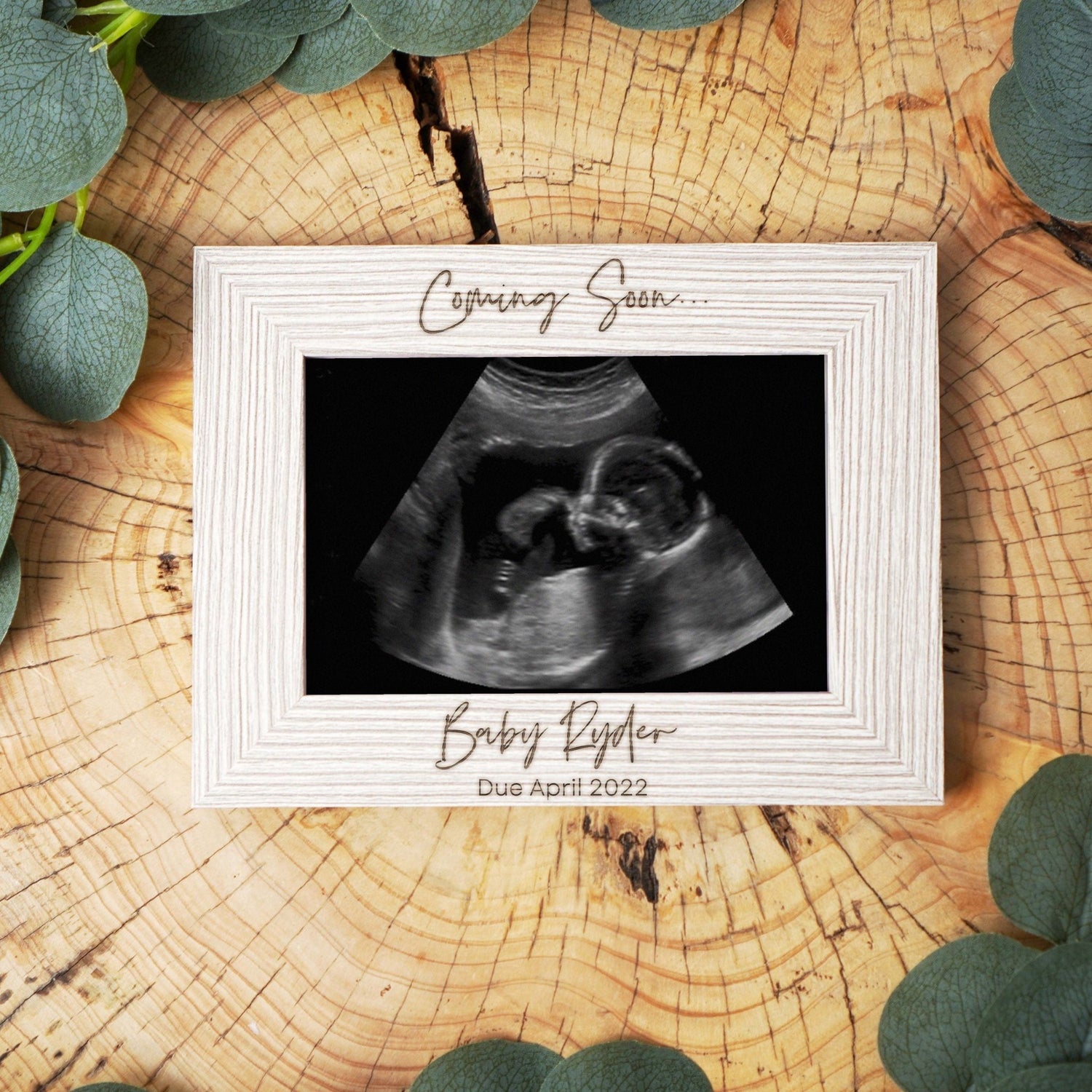 Scan Photo frame Pregnancy Announcement Ideas for Facebook Personalised Baby Announcement Grandparents Family, Scan Picture Gift